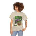 Unisex Heavy Cotton Tee - Flower of Rose, Small Bouquet