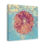 Stretched Matte Canvas - Poly Art - Flower of Dahlia (Variant 1)