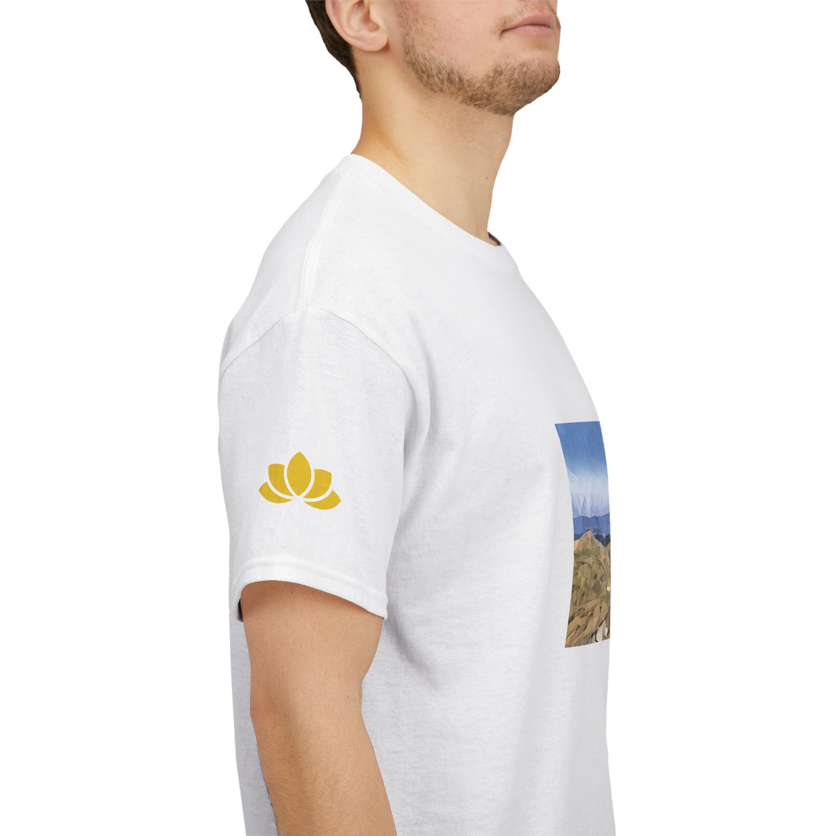 Unisex Heavy Cotton Tee - Poly Art - Rila Lakes