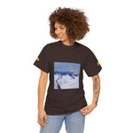 Unisex Heavy Cotton Tee - View from Mont Blanc