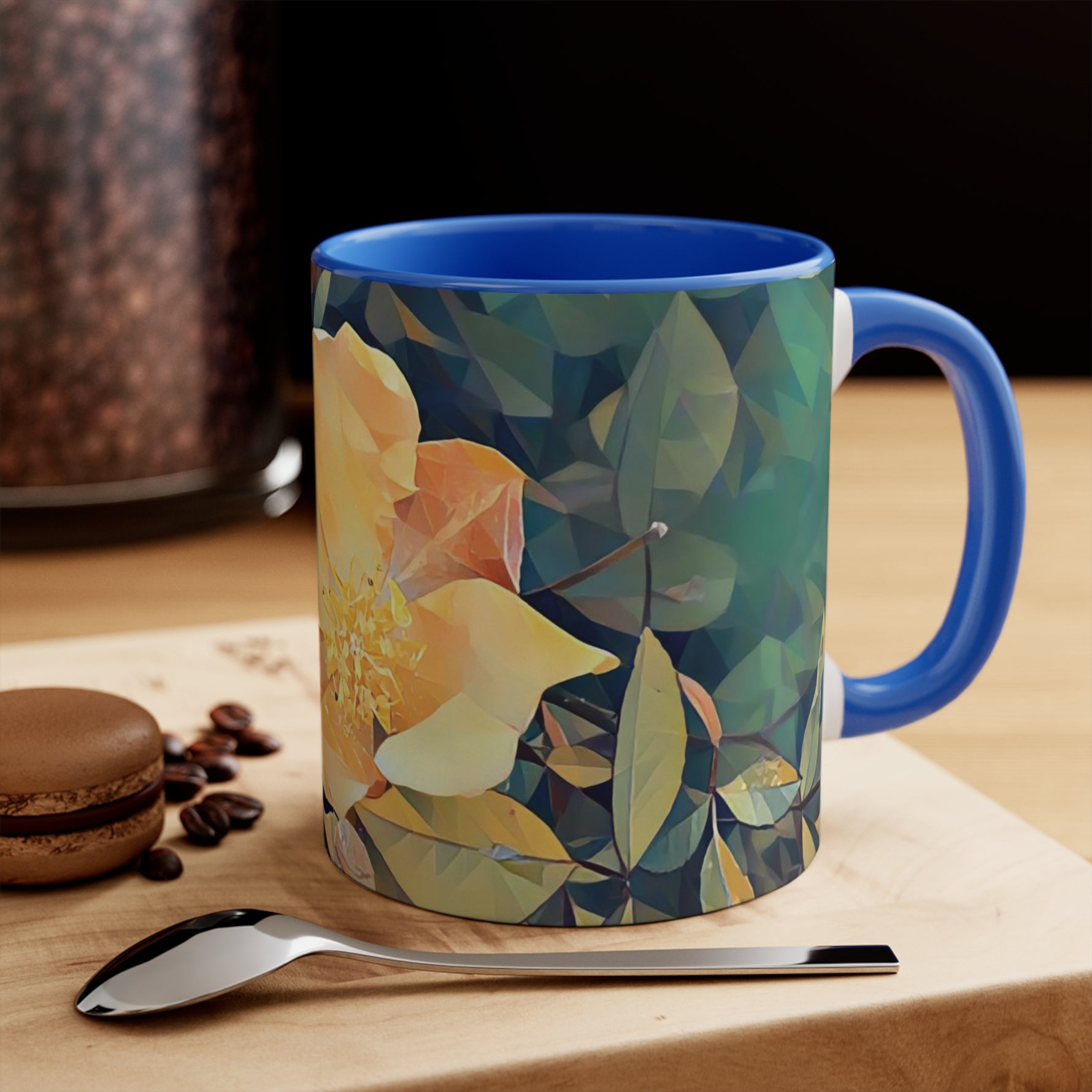 Mug 11oz - Poly Art - Flower of Rose (Variant 2)