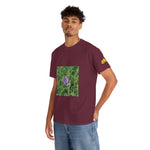 Unisex Heavy Cotton Tee - Flower of Malva Sylvestris