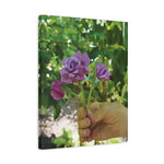 Stretched Matte Canvas - Flower of Rose, small bouquet