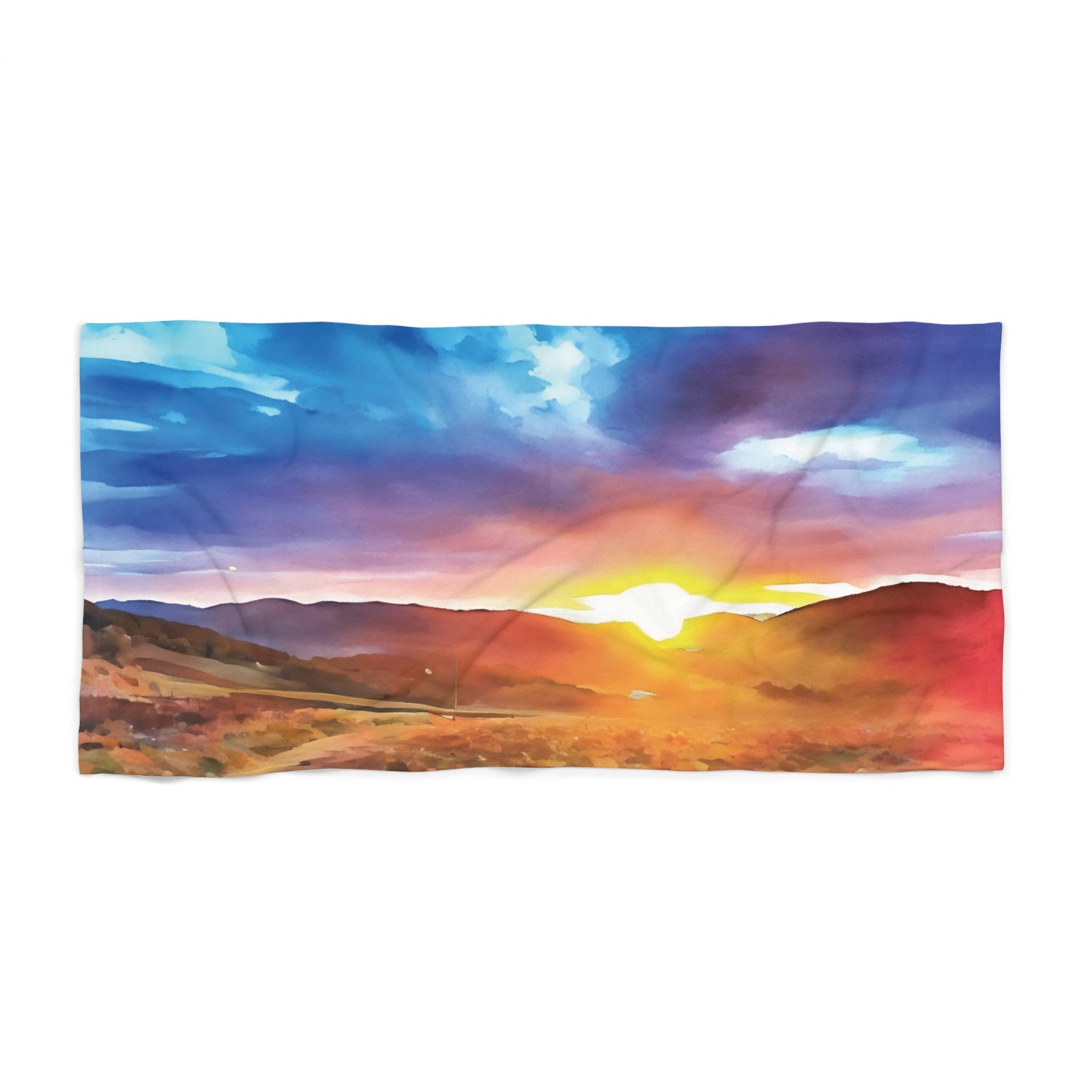 Beach Towel – Tuscan Landscape (Variant 2)