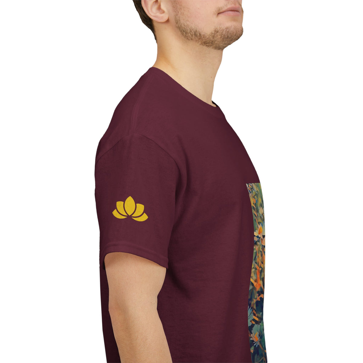 Unisex Heavy Cotton Tee - Poly Art - Flower of Daisies (Variant 2)