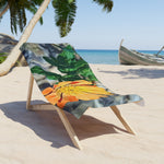 Beach Towel – Poly Art - Flower of Calendula (Variant 2)