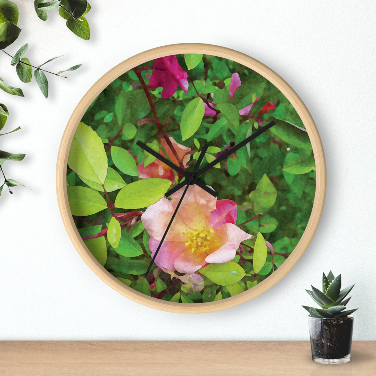 Wall Clock - Flower of Rose