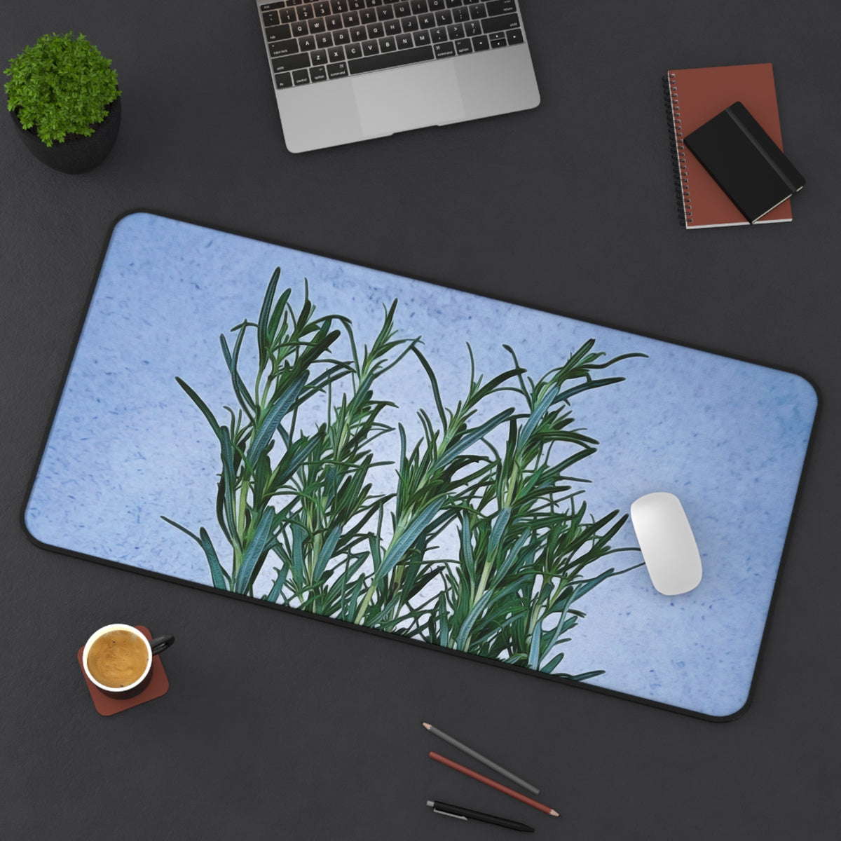 Desk Mat - Rosemary Plant