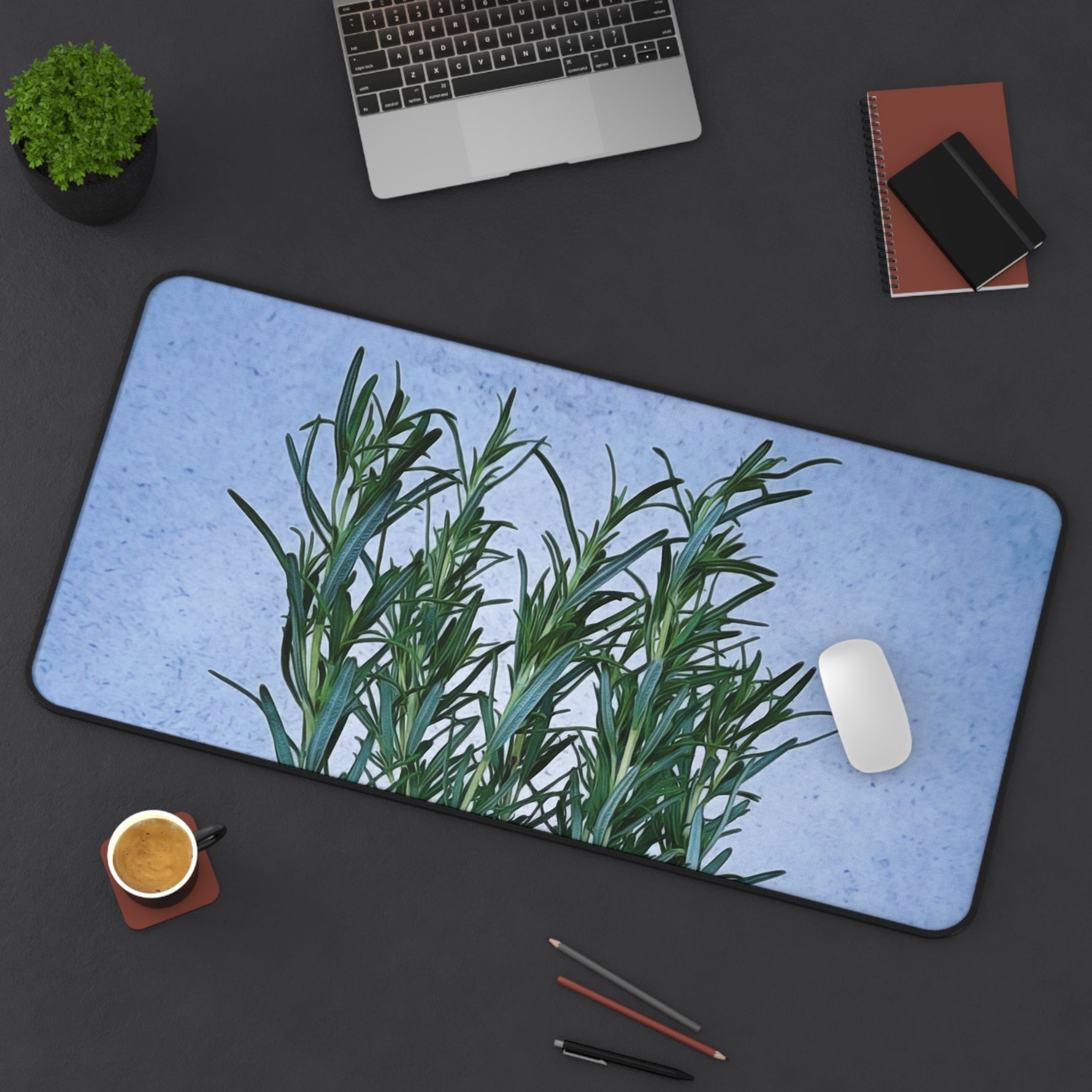Desk Mat - Rosemary Plant