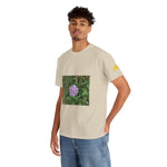 Unisex Heavy Cotton Tee - Flower of Knautia Integrifolia (Ambretta Annuale)