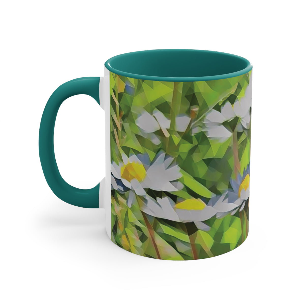 Mug 11oz - Poly Art - Flower of Daisies (Variant 01)