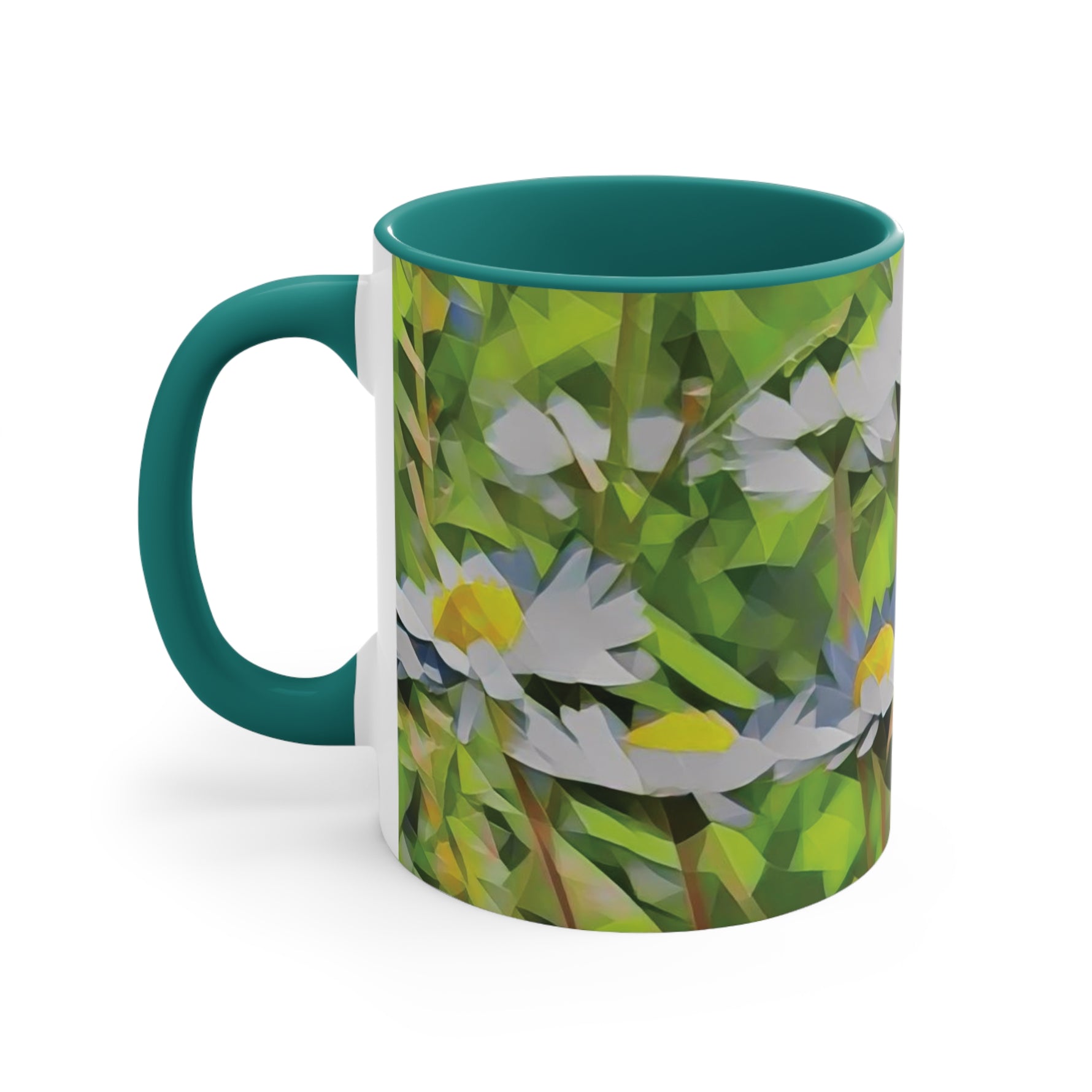 Mug 11oz - Poly Art - Flower of Daisies (Variant 01)