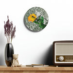 Acrylic Wall Clock - Poly Art - Flower of Calendula (Variant 1)