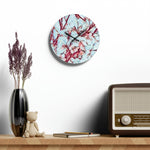 Acrylic Wall Clock - Poly Art - Apples' Tree Flower (Variant 4)