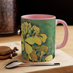 Mug 11oz - Poly Art - Flower, Yellow