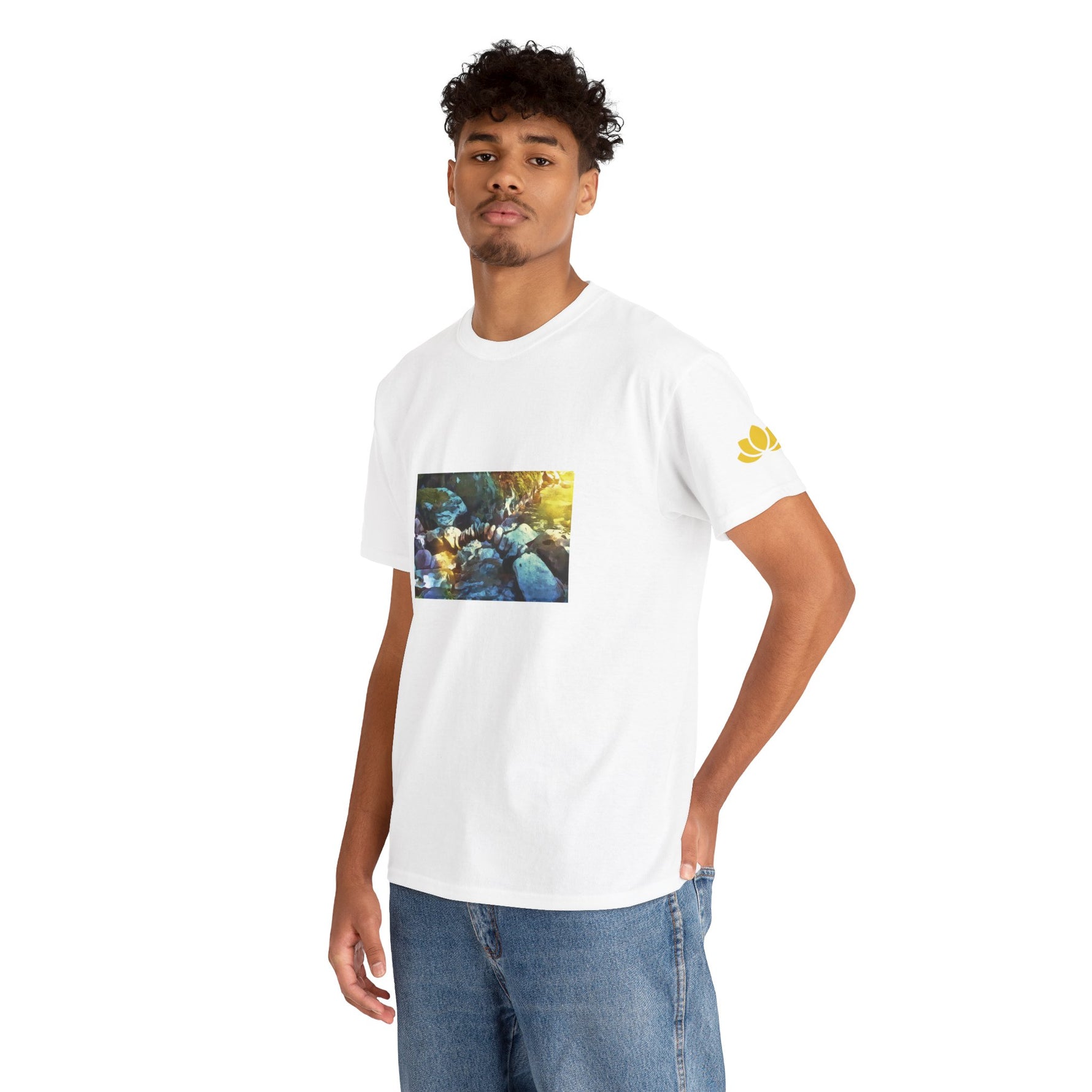 Unisex Heavy Cotton Tee - Stone Balance (Variant 3)