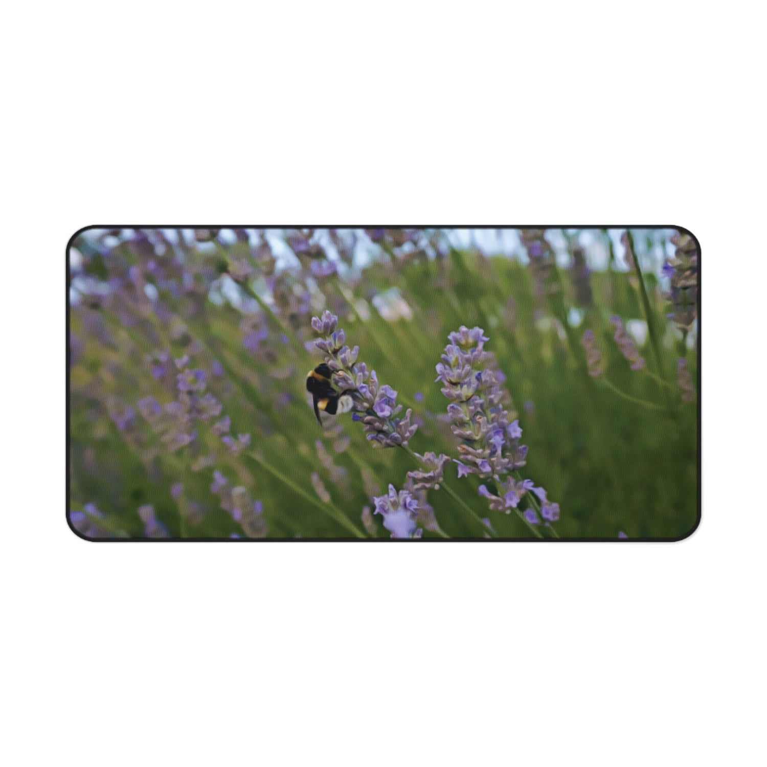 Desk Mat - Flower of Lavender and Bombus (Variant 2)