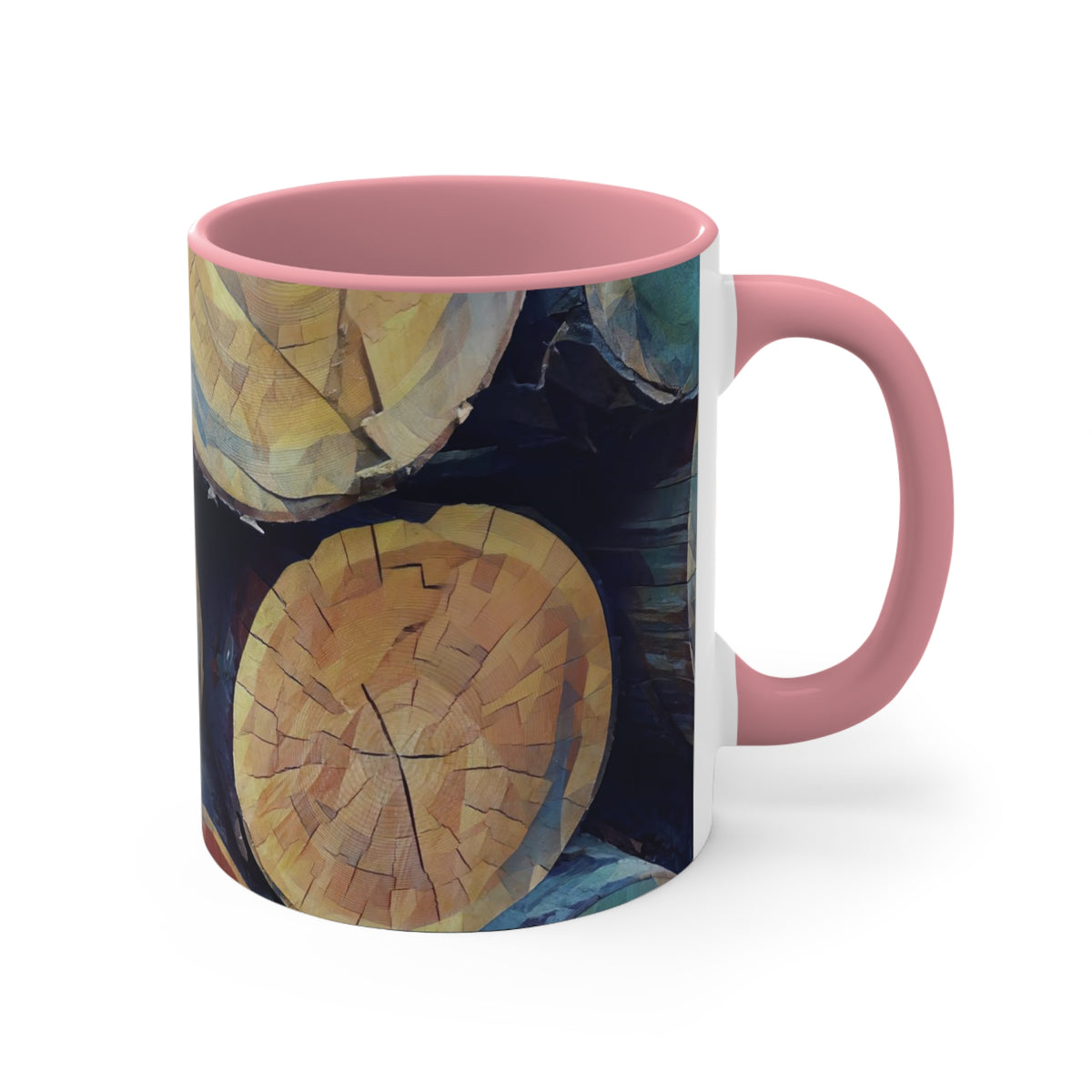 Mug 11oz - Poly Art - Wooden Trunks (Variant 4)
