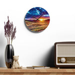 Acrylic Wall Clock - Poly Art - Tuscan Landscape (Variant 2)