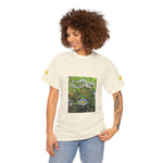 Unisex Heavy Cotton Tee - Poly Art - Flower of Daisies (Variant 1)