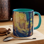 Mug 11oz - Poly Art - Forest, a Path (Variant 1)