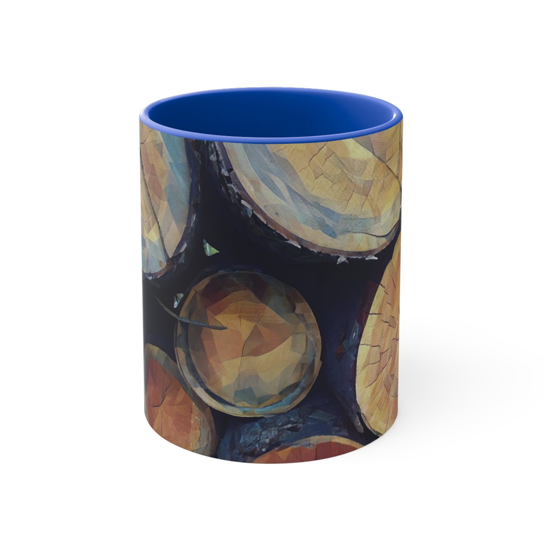 Mug 11oz - Poly Art - Wooden Trunks (Variant 4)