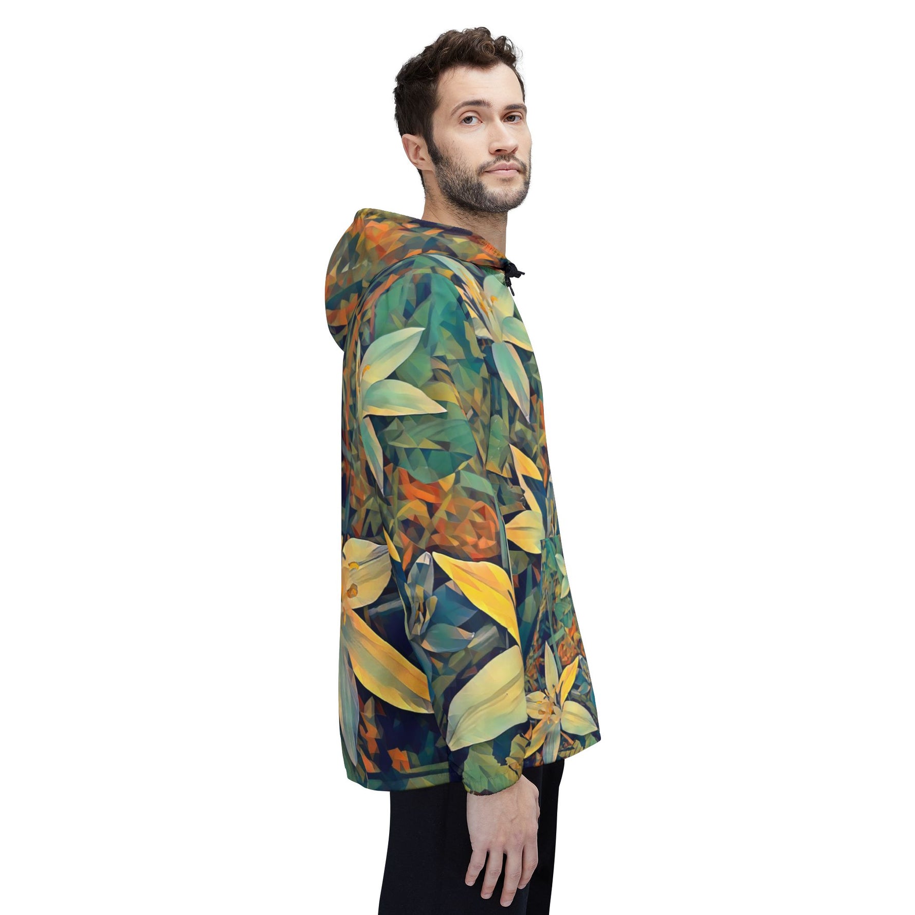 Windbreaker Jacket - Poly Art - Flower of Ornithogalum (Variant 2)