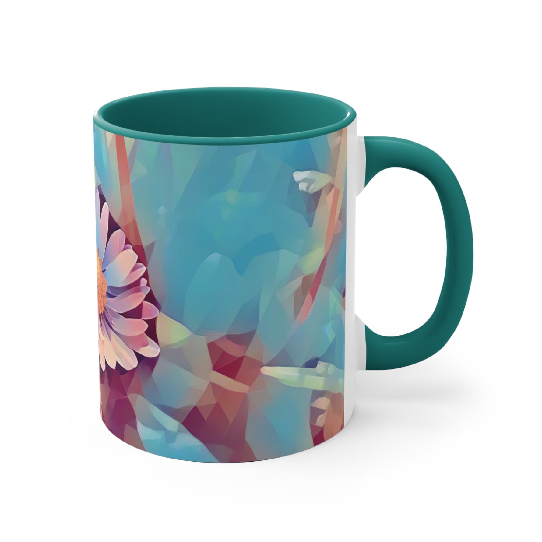 Mug 11oz - Poly Art - Flower of Daisies (Variant 6)