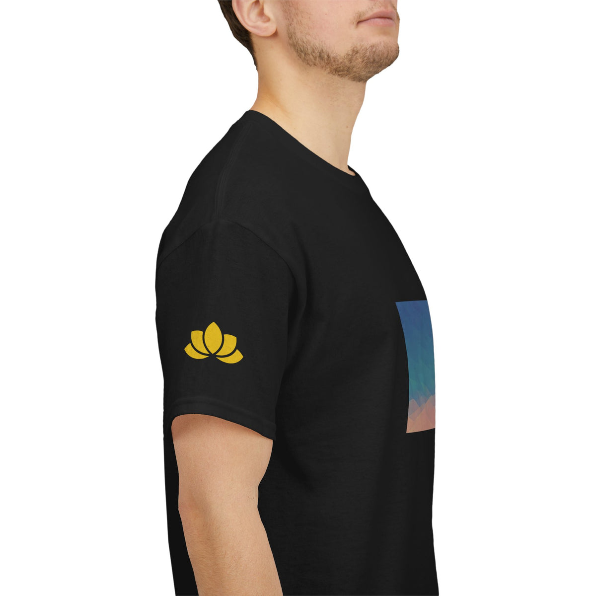 Unisex Heavy Cotton Tee - Poly Art - Sunset Sky (Variant 2)