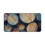 Desk Mat - Poly Art - Wooden Trunks (Variant 3)