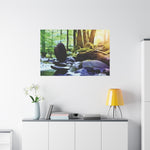 Stretched Matte Canvas - Stone Balance (Variant 2)