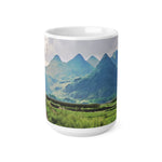 Ceramic White Cup 15oz - China's Guilin Hills