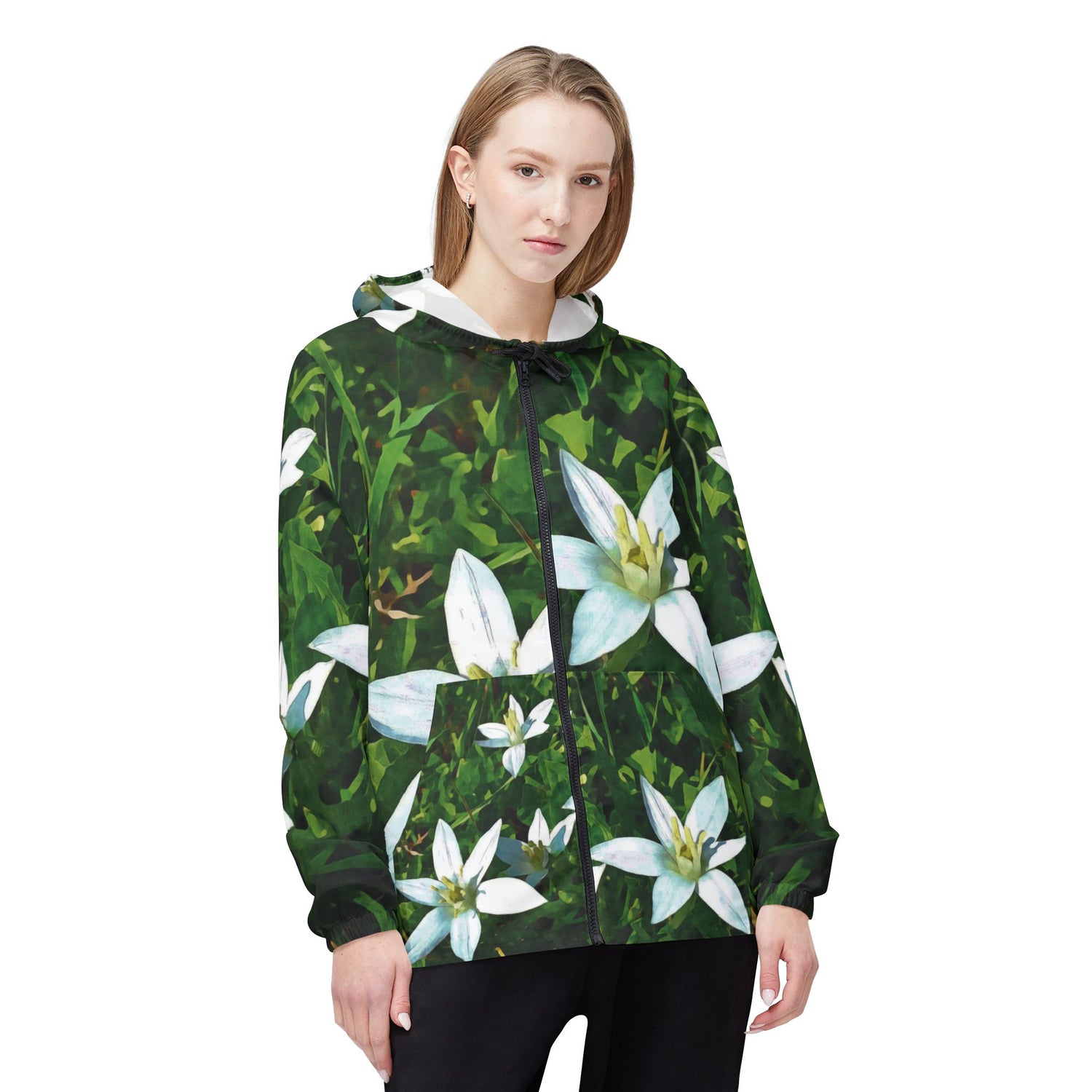 Windbreaker Jacket - Flower of Ornithogalum