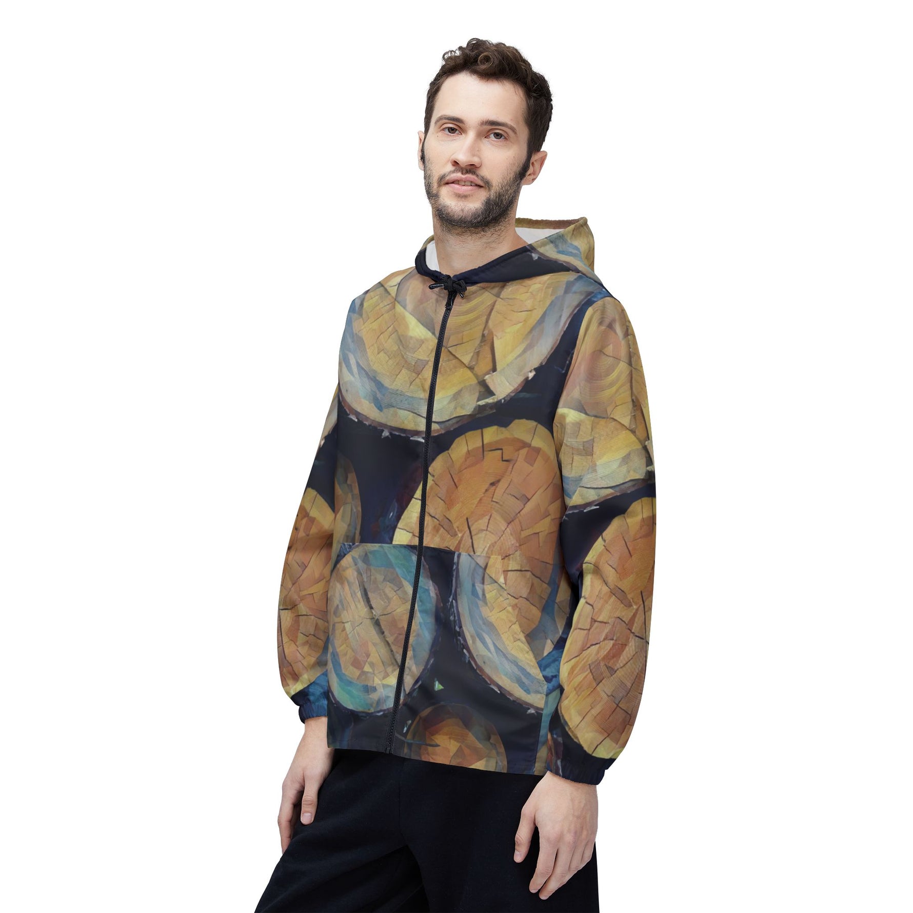Windbreaker Jacket - Poly Art - Wooden Trunks (Variant 3)