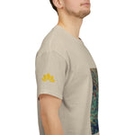 Unisex Heavy Cotton Tee - Poly Art - Flower of Dandelion (Variant 1)