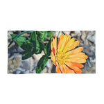 Beach Towel – Poly Art - Flower of Calendula (Variant 2)