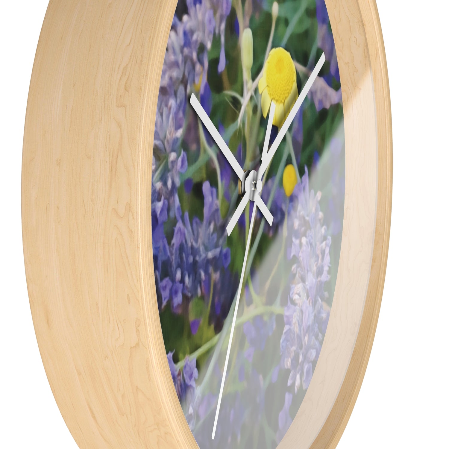 Wall Clock - Flower of Lavender and Chamomile
