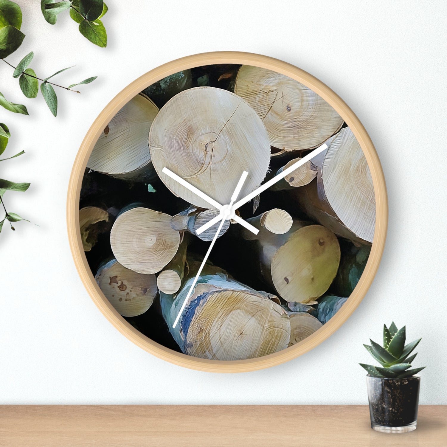 Wall Clock - Wooden Trunks (Variant 1)