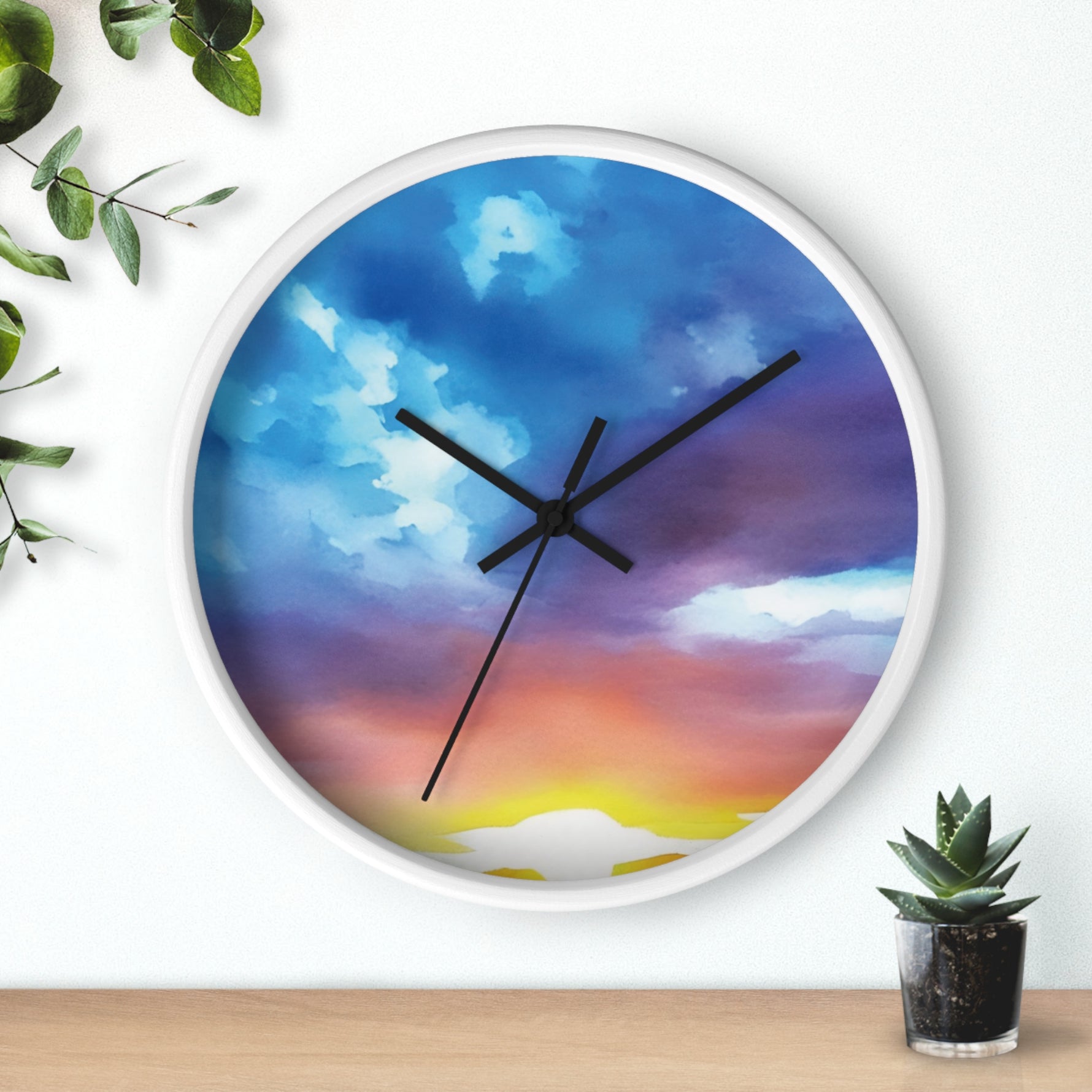 Wall Clock - Sunset Sky (Variant 1)