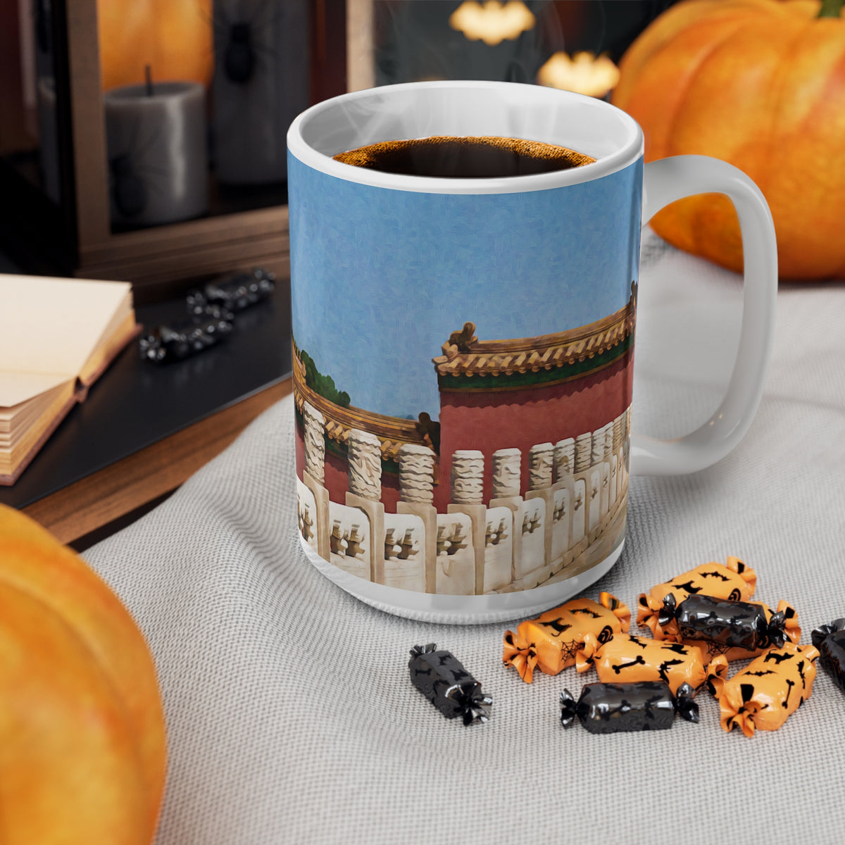 Ceramic White Cup 15oz - China's Beauty (Color Variant)