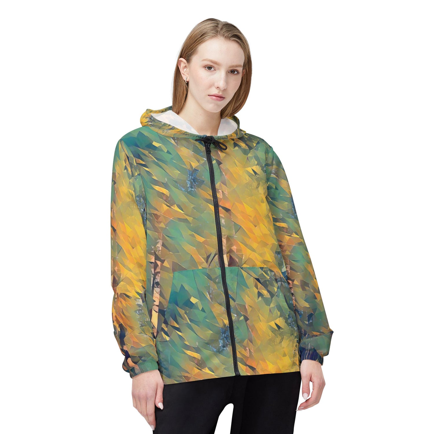 Windbreaker Jacket - Poly Art - Forest (Variant 3)
