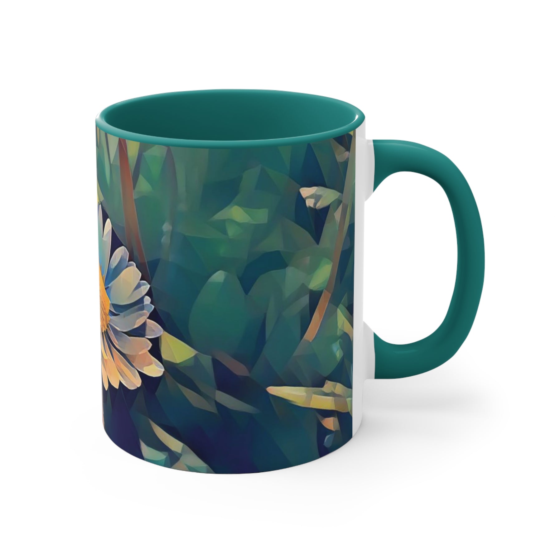 Mug 11oz - Poly Art - Flower of Daisies (Variant 05)