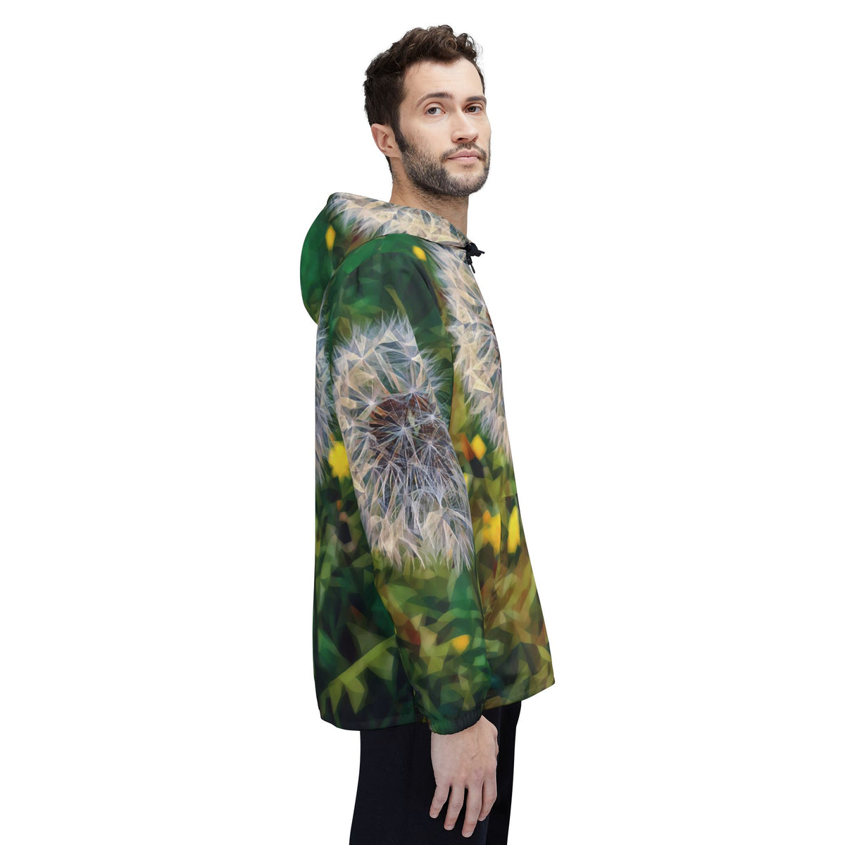 Windbreaker Jacket - Poly Art - Flower of Dandelion (Variant 2)