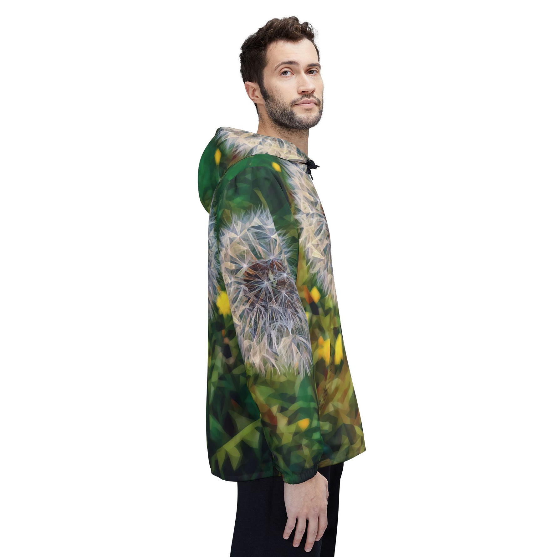 Windbreaker Jacket - Poly Art - Flower of Dandelion (Variant 2)