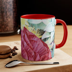 Mug 11oz - Poly Art - Flower of Dahlia in Red (Variant 2)