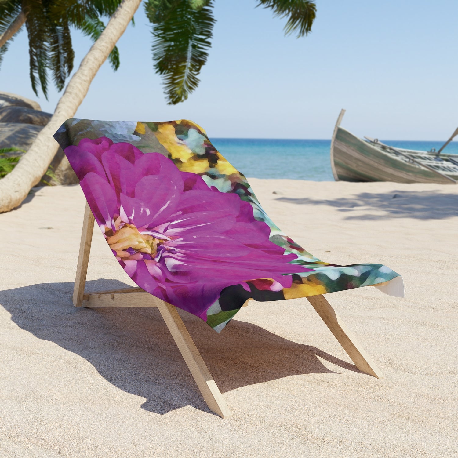 Beach Towel – Flower of Dahlia