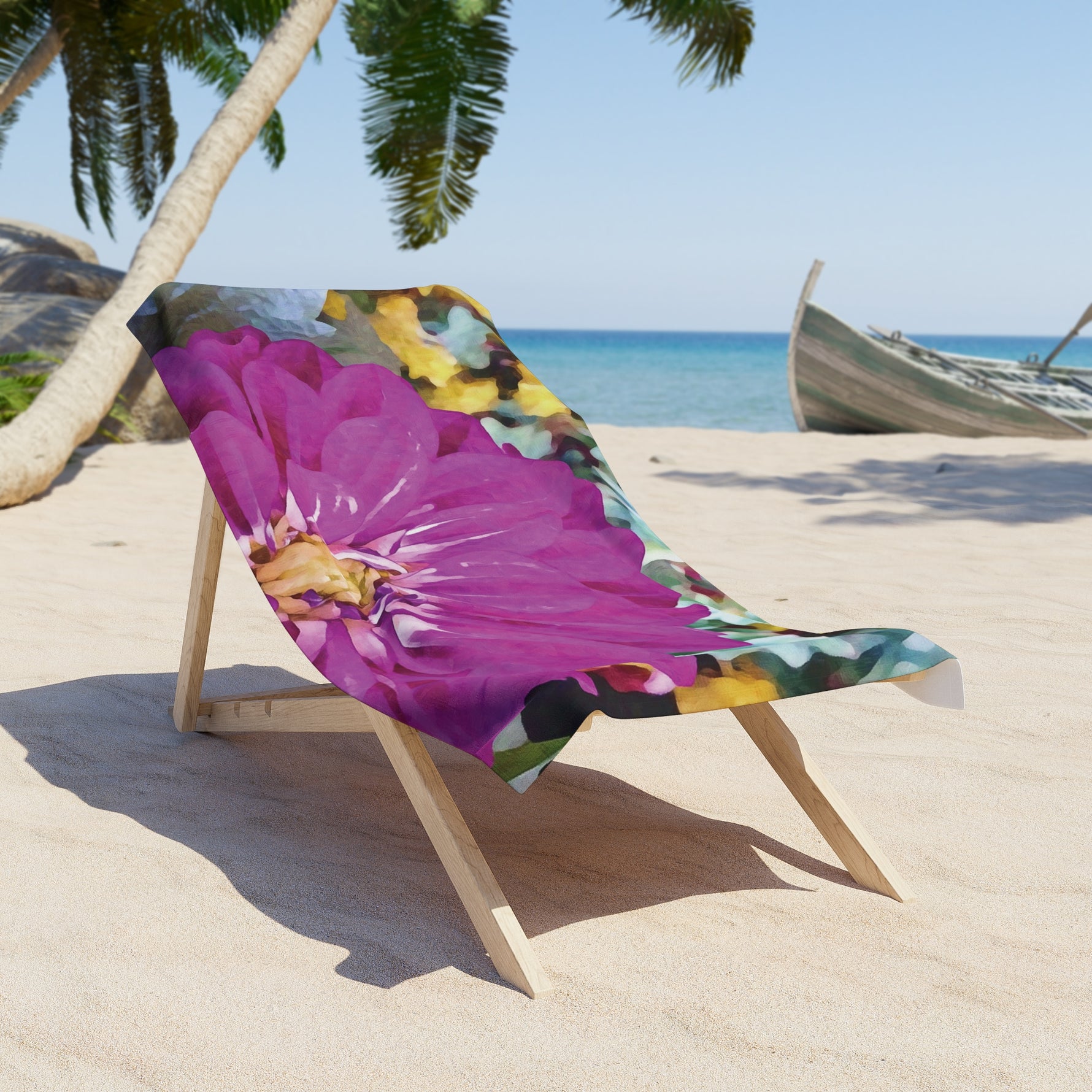 Beach Towel – Flower of Dahlia