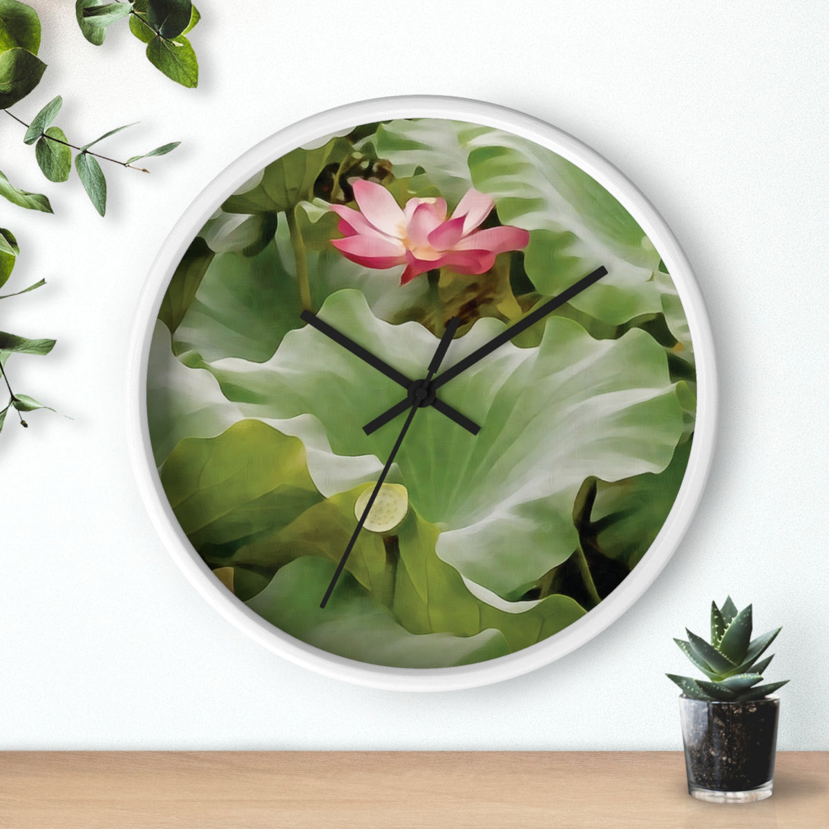 Wall Clock - Flower of Lotus (Variant 2)