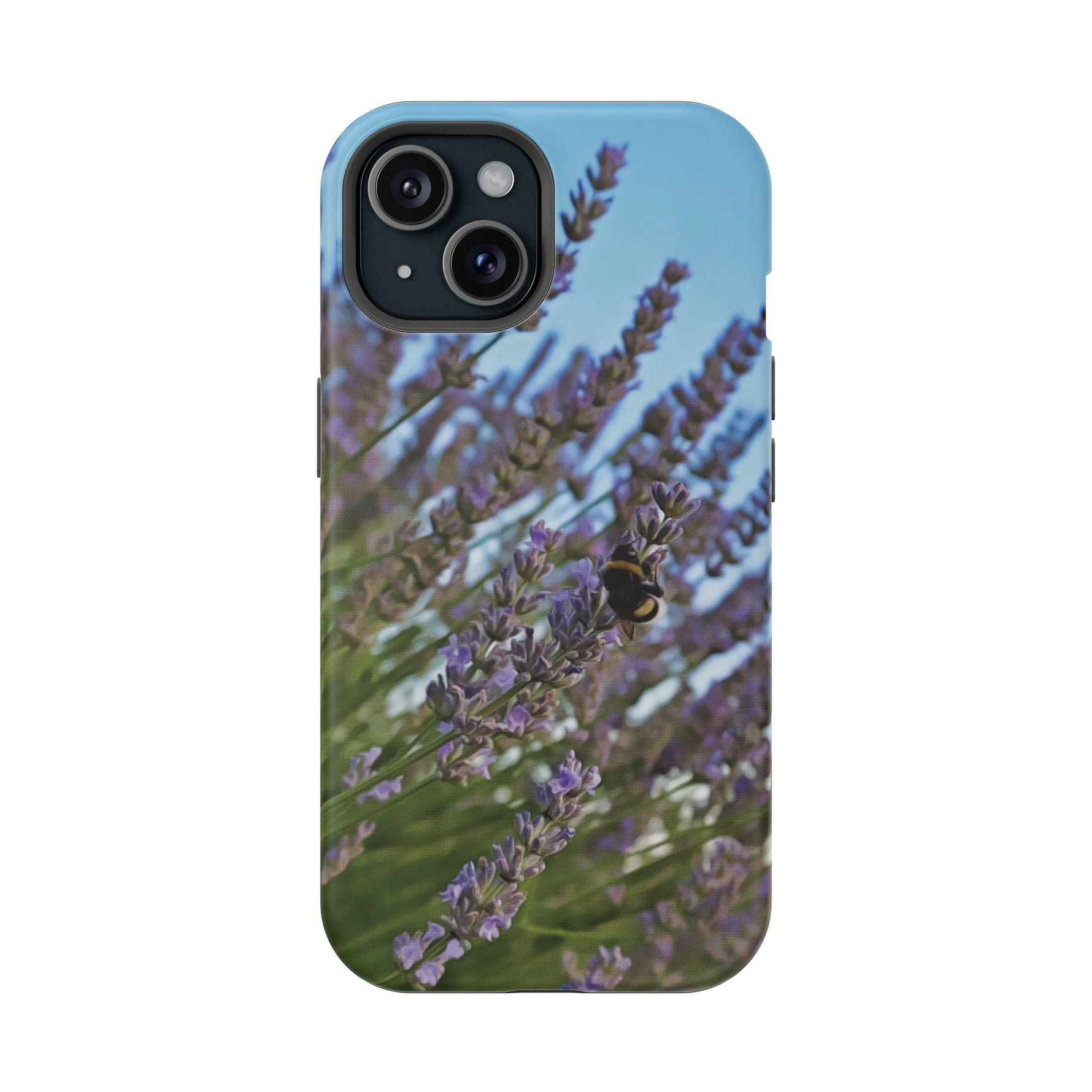 Magnetic Tough Phone Case - Flower of Lavender with Bombus