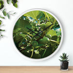 Wall Clock - Fig's Plant, with Fruits and Leaves